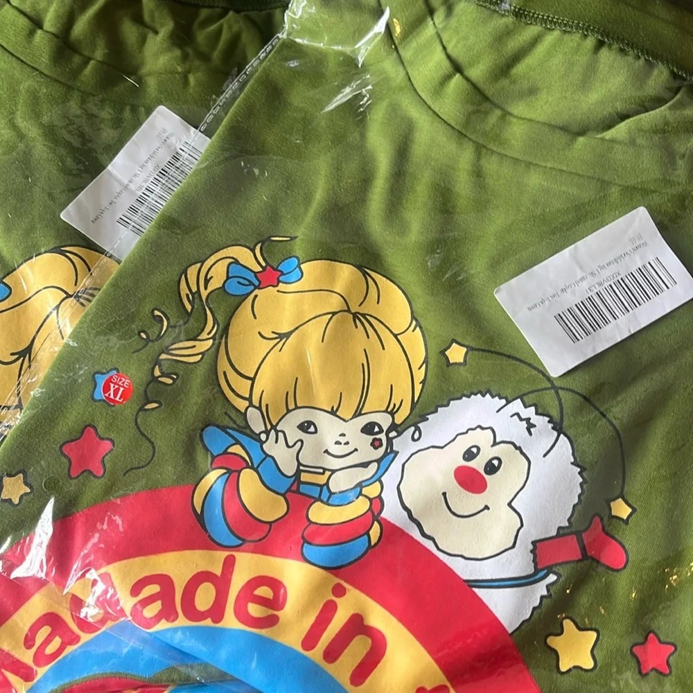 Attention 80’s Babies! Made in the 80's Rainbow Bright Ladies T-shirt - Picture 8 of 8